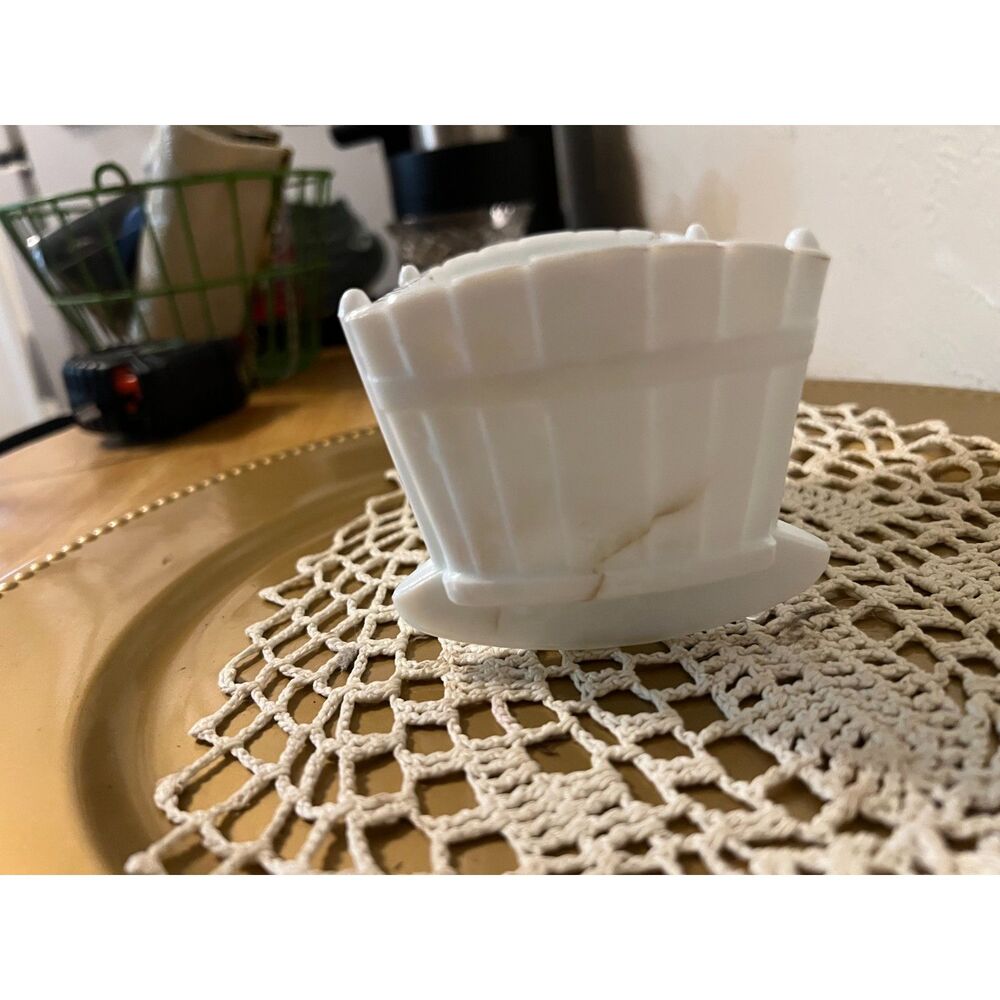Milk Glass Cradle